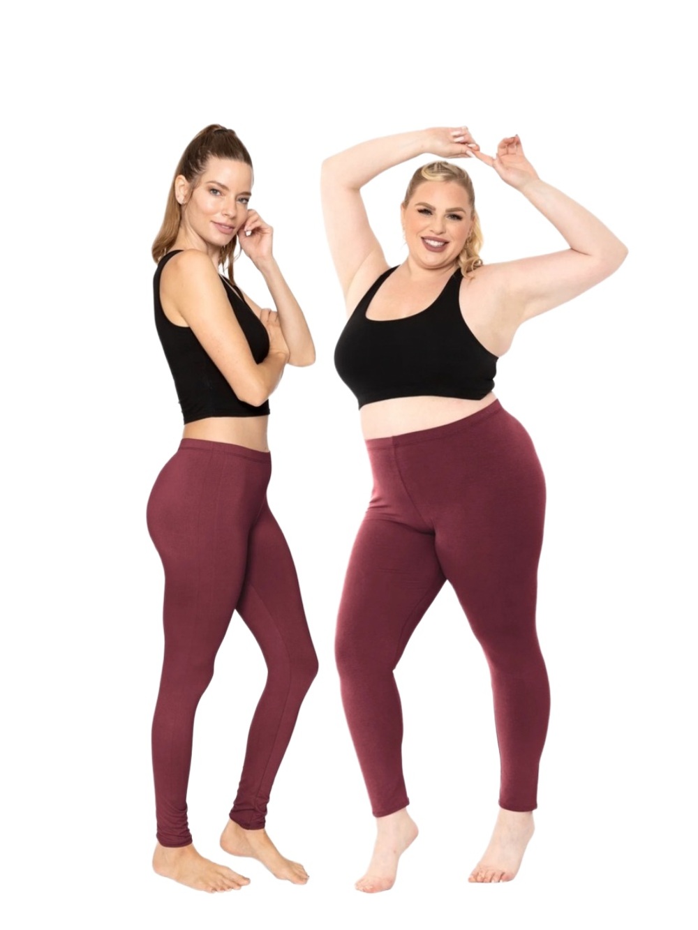 FOREVER 21 WOMEN’S ANKLE LENGTH LEGGINGS - WINE SIZE 2X (NEW WITH TAGS)